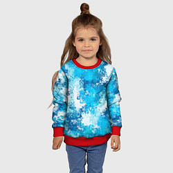 Свитшот детский Спортивный камуфляж Пикси - Лагуна, цвет: 3D-красный — фото 2