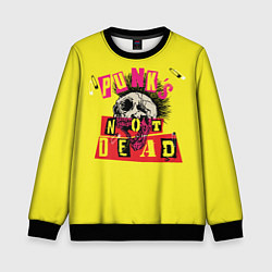 Свитшот детский Punks Not Dead - Панки Хой!, цвет: 3D-черный