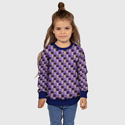 Свитшот детский Свидетель из Фрязино фиолетовый, цвет: 3D-синий — фото 2