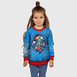 Свитшот детский Инопланетянин, цвет: 3D-красный — фото 2