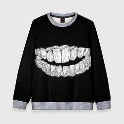 Свитшот детский Зубы Каонаси, цвет: 3D-меланж