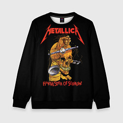 Свитшот детский METALLICA - HARVESTER OF SORROW, цвет: 3D-черный