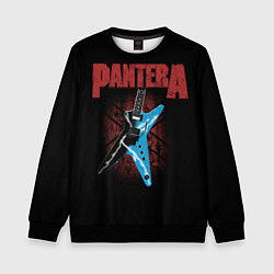 Свитшот детский PANTERA гитара, цвет: 3D-черный