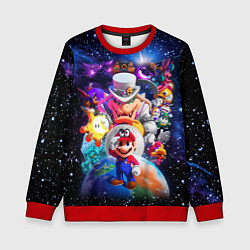 Свитшот детский Super Mario Odyssey Space Video game, цвет: 3D-красный