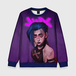 Свитшот детский ARCANE League Of Legends JINX, цвет: 3D-синий