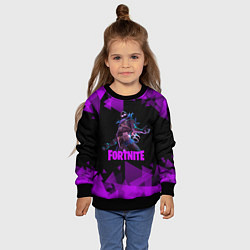 Свитшот детский Fortnite - RAVEN, цвет: 3D-черный — фото 2