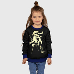 Свитшот детский Ниндзя-воин, цвет: 3D-синий — фото 2