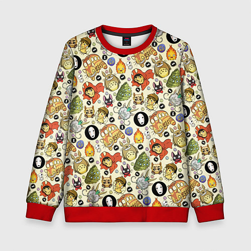 Детский свитшот Studio Ghibli Hero / 3D-Красный – фото 1