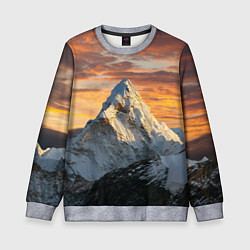 Свитшот детский Та самая Джомолунгма Сагарматха Everest, цвет: 3D-меланж
