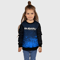 Свитшот детский SUBARU RACING Арт, цвет: 3D-черный — фото 2