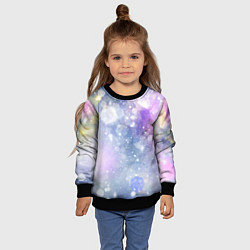 Свитшот детский Абстрактные блики, цвет: 3D-черный — фото 2