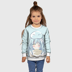 Свитшот детский Улыбка Римару, цвет: 3D-белый — фото 2