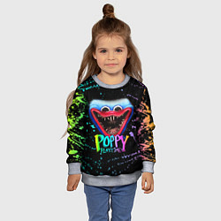 Свитшот детский POPPY PLAYTIME HAGGY WAGGY - ПОППИ ПЛЕЙТАЙМ краска, цвет: 3D-меланж — фото 2
