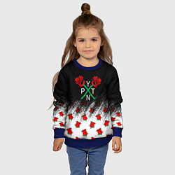 Свитшот детский PYTN X ROSE пейтон моормиер, цвет: 3D-синий — фото 2