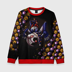 Свитшот детский Five Nights at Freddys: Security Breach Луна патте, цвет: 3D-красный