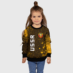 Свитшот детский USSR - ГЕРБ - Арт, цвет: 3D-черный — фото 2