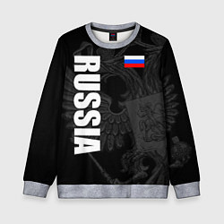 Детский свитшот RUSSIA - BLACK EDITION