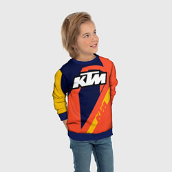 Свитшот детский KTM VINTAGE SPORTWEAR, цвет: 3D-синий — фото 2