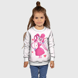 Свитшот детский POPPY PLAYTIME - Mommy long legs - Мамочка длинные, цвет: 3D-белый — фото 2