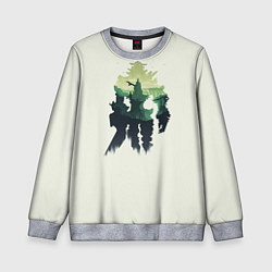 Свитшот детский Shadow of colossus, цвет: 3D-меланж