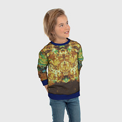 Свитшот детский Абстрактный,цветной графический узор, цвет: 3D-синий — фото 2