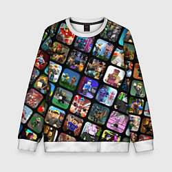 Свитшот детский ROBLOX СЮЖЕТЫ, цвет: 3D-белый