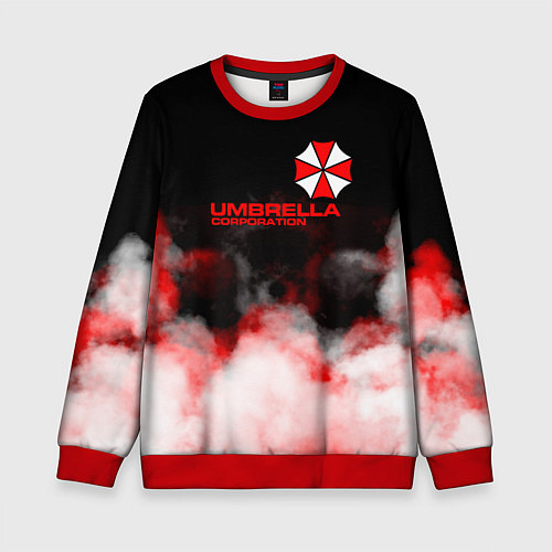 Детский свитшот Umbrella Corporation туман / 3D-Красный – фото 1