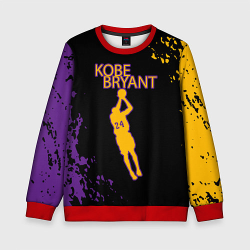 Детский свитшот Kobe Bryant Баскетболист 24 / 3D-Красный – фото 1