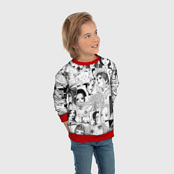 Свитшот детский Nana pattern, цвет: 3D-красный — фото 2