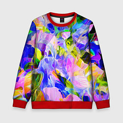 Свитшот детский Красочный цветочный узор Весна - Лето 2023 Colorfu, цвет: 3D-красный