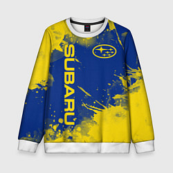 Детский свитшот SUBARU - СУБАРУ БРЫЗКИ КЛАССИЧЕСКИЕ