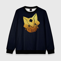 Свитшот детский Sky Кошачья Маска, цвет: 3D-черный