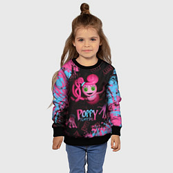 Свитшот детский Mommy Poppy Playtime, цвет: 3D-черный — фото 2