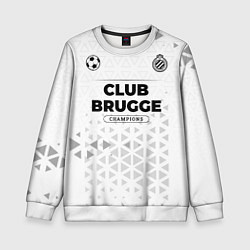 Свитшот детский Club Brugge Champions Униформа, цвет: 3D-белый