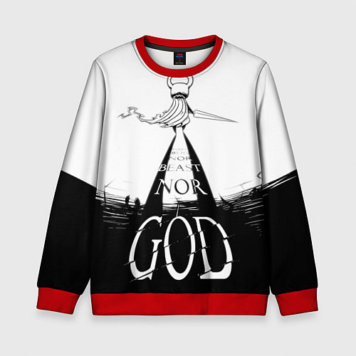 Детский свитшот Не жук, не зверь, но БОГ Hollow Knight / 3D-Красный – фото 1