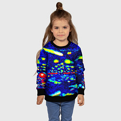 Свитшот детский Цветное небо, цвет: 3D-черный — фото 2