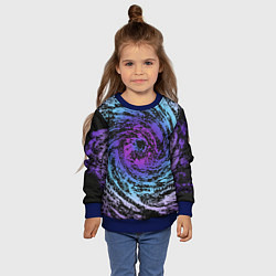 Свитшот детский Галактика Неон, цвет: 3D-синий — фото 2