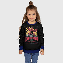 Свитшот детский Stranger Things Demogorgon, цвет: 3D-синий — фото 2