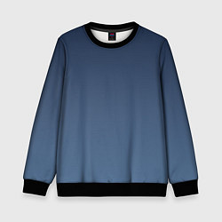 Свитшот детский Gradient Dark Blue, цвет: 3D-черный