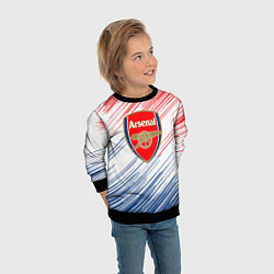Свитшот детский Арсенал arsenal logo, цвет: 3D-черный — фото 2