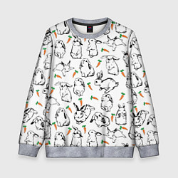 Детский свитшот Зайцы с морковками