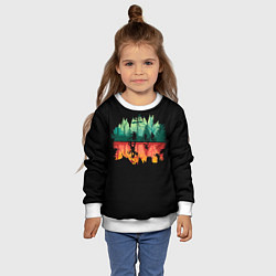 Свитшот детский Stranger Things Wrong Side, цвет: 3D-белый — фото 2