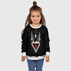 Свитшот детский Max vs Vecna, цвет: 3D-белый — фото 2