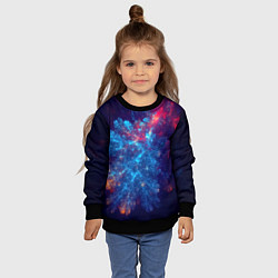 Свитшот детский Космический Коралловый Риф, цвет: 3D-черный — фото 2