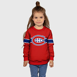 Свитшот детский Монреаль Канадиенс Форма, цвет: 3D-красный — фото 2