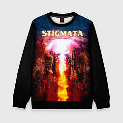 Свитшот детский Stigmata альбом, цвет: 3D-черный