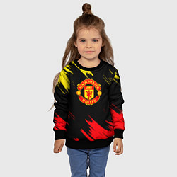 Свитшот детский Manchester united Texture, цвет: 3D-черный — фото 2