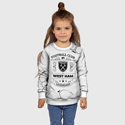 Свитшот детский West Ham Football Club Number 1 Legendary, цвет: 3D-белый — фото 2