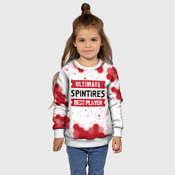 Свитшот детский Spintires: красные таблички Best Player и Ultimate, цвет: 3D-белый — фото 2