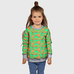 Свитшот детский POSITIVE KIWI FRUIT, цвет: 3D-меланж — фото 2
